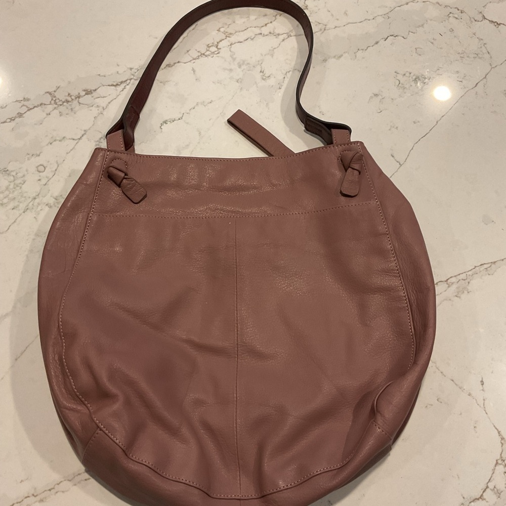 Lucky Brand Mauve Leather Shoulder Bag